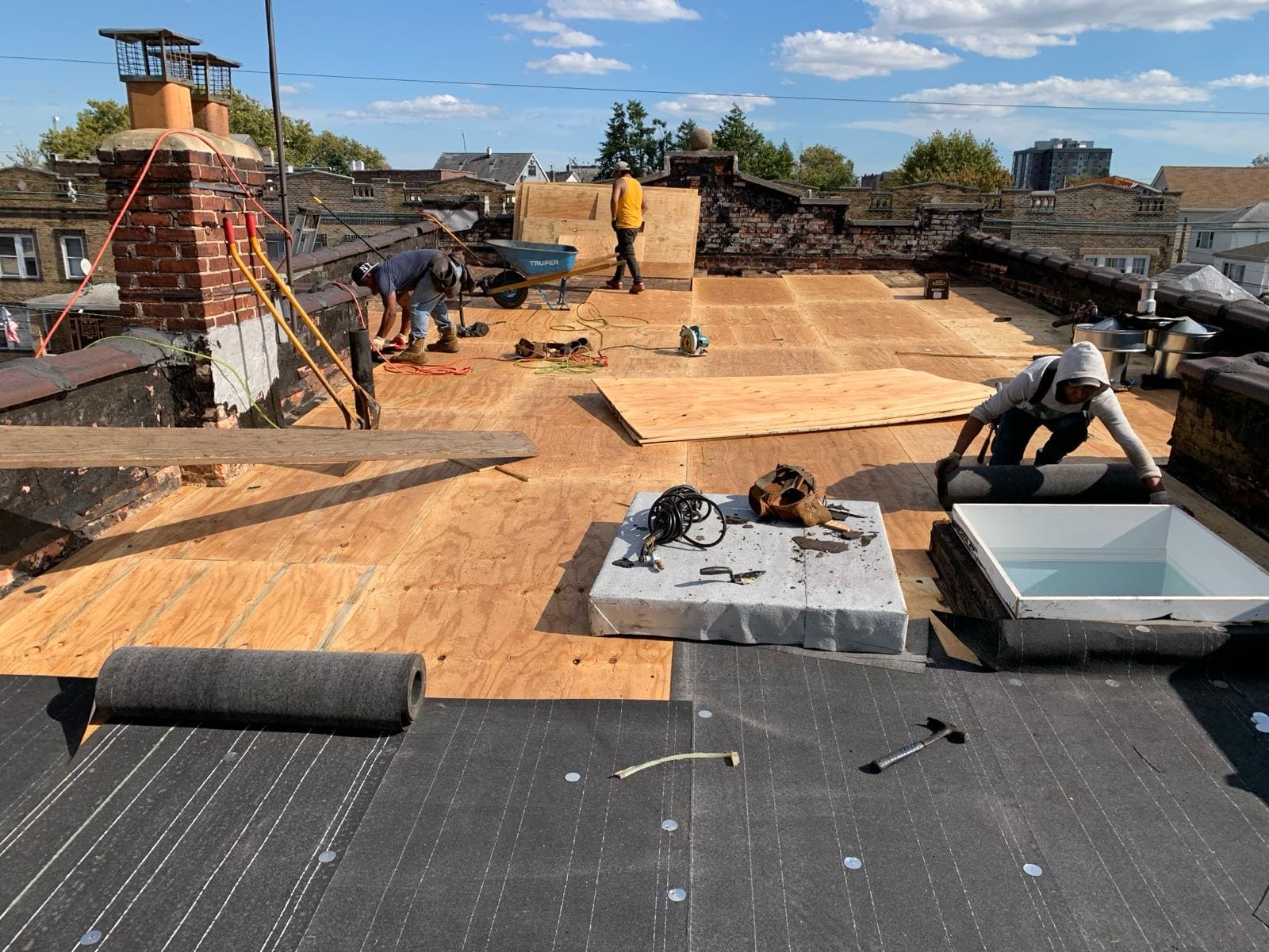 Newly completed residential roof by Asset Roofing & Chimney